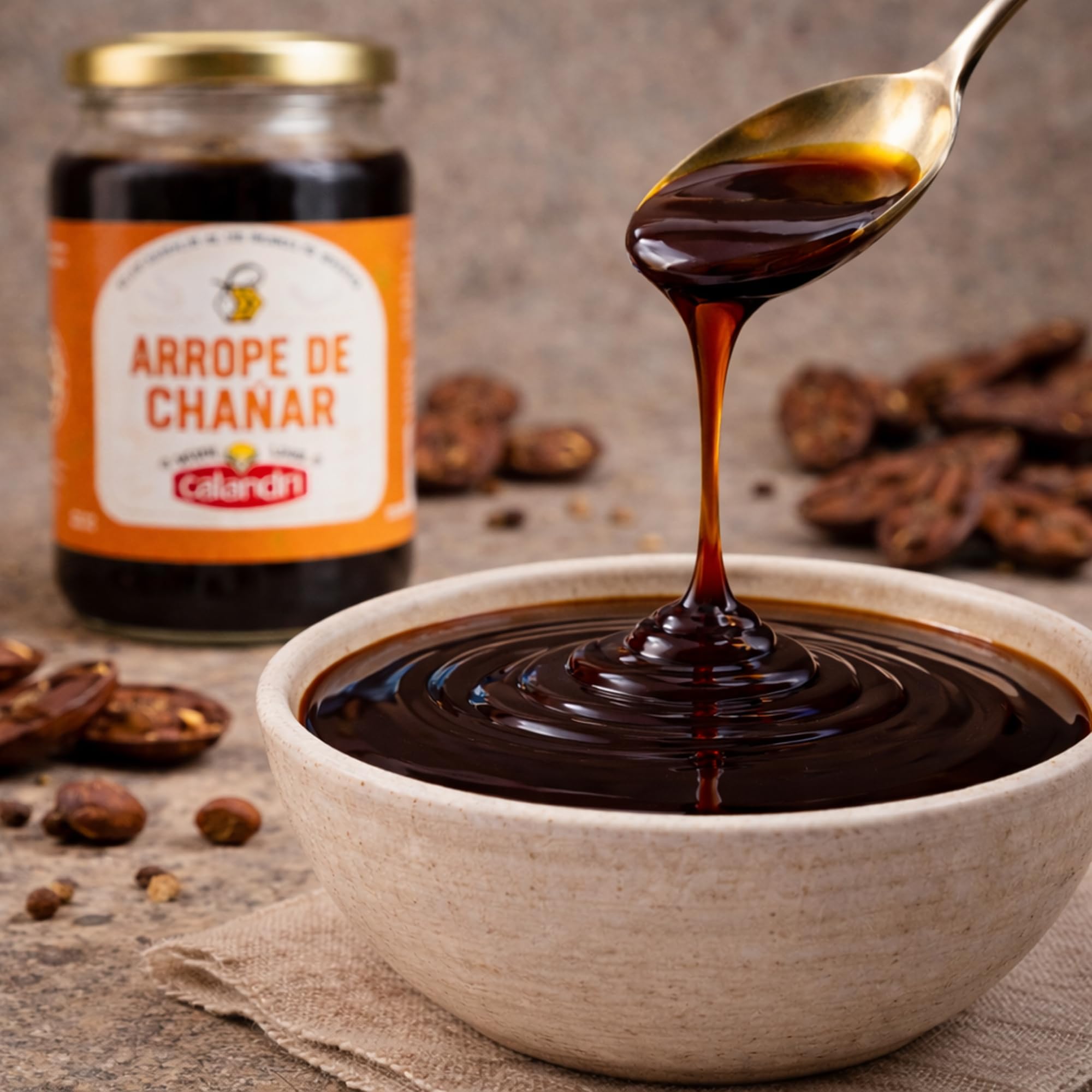 Arrope de Chañar Calandri – Sirope Natural Argentino 430 g – Elaborado con Fruto de Chañar