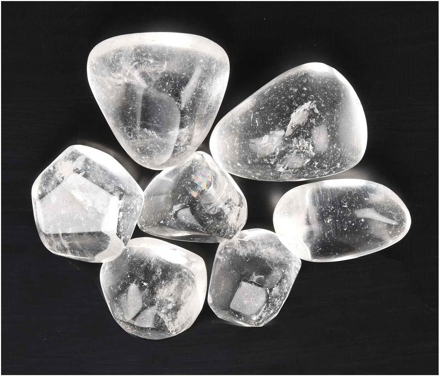 Reiki Gemstone 0.25 lb Bulk Natural Clear Crystal Tumbled Stones Polished Crystals