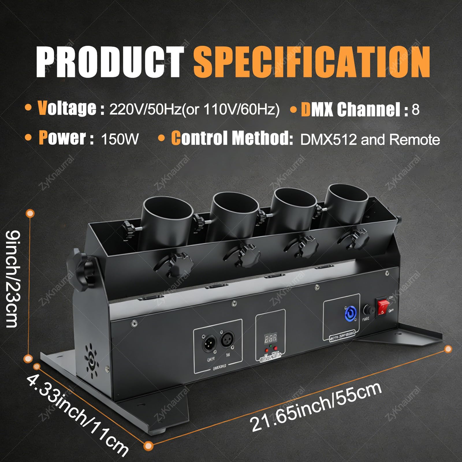 Macchina Lancia Coriandoli - Macchina per Effetti Coriandoli a 4 Teste, Macchina Elettrica per Cannone Coriandoli Con Dmx512 E Telecomando per Matrimoni, Spettacoli in Discoteca, Club, Palco