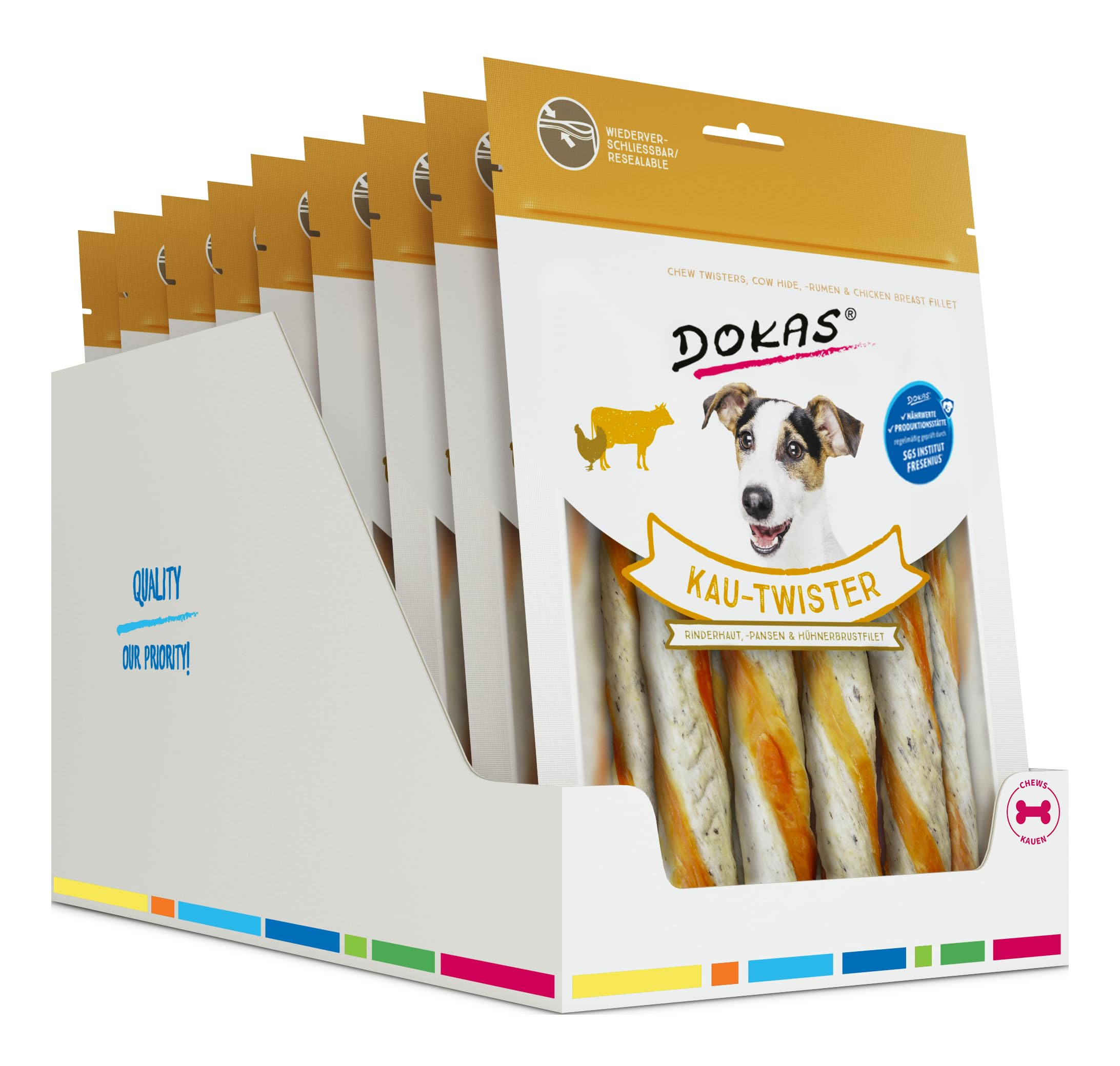 DOKAS Aperitivo para Masticar para Perros, sin Cereales, Ideal como recompensa