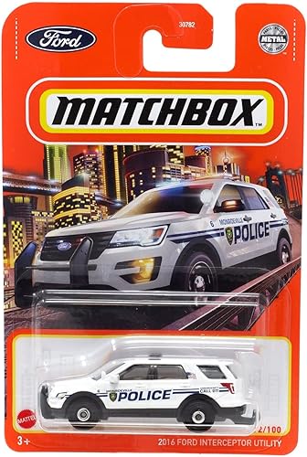 Hot Wheels Matchbox 2022 - 2016 Ford Interceptor Utility [Blanco Monroeville] 92/100