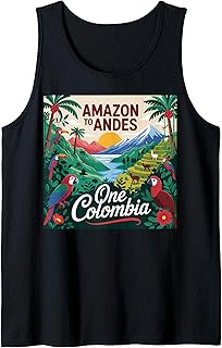 Colombia Flag Andes Mountain Colombian Gear Columbia Flag Tank Top