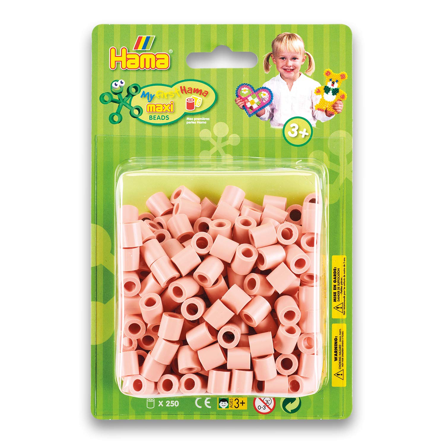 Hama Perlen 8526 Iron On Beads With Approximately 250 Maxi Coloured
