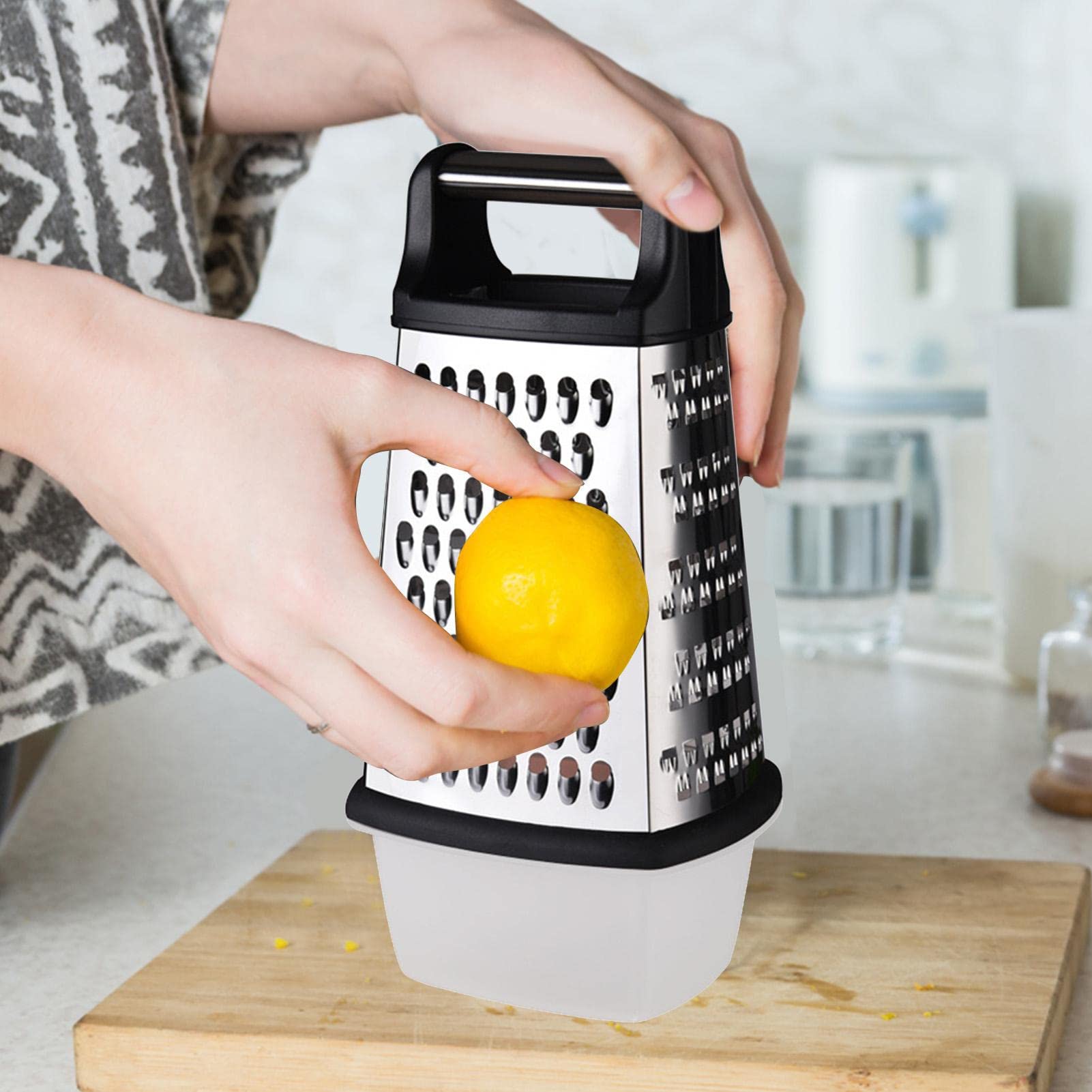 Amazon｜ボックスグレーター | 容器付きチーズおろし器,キッチン
