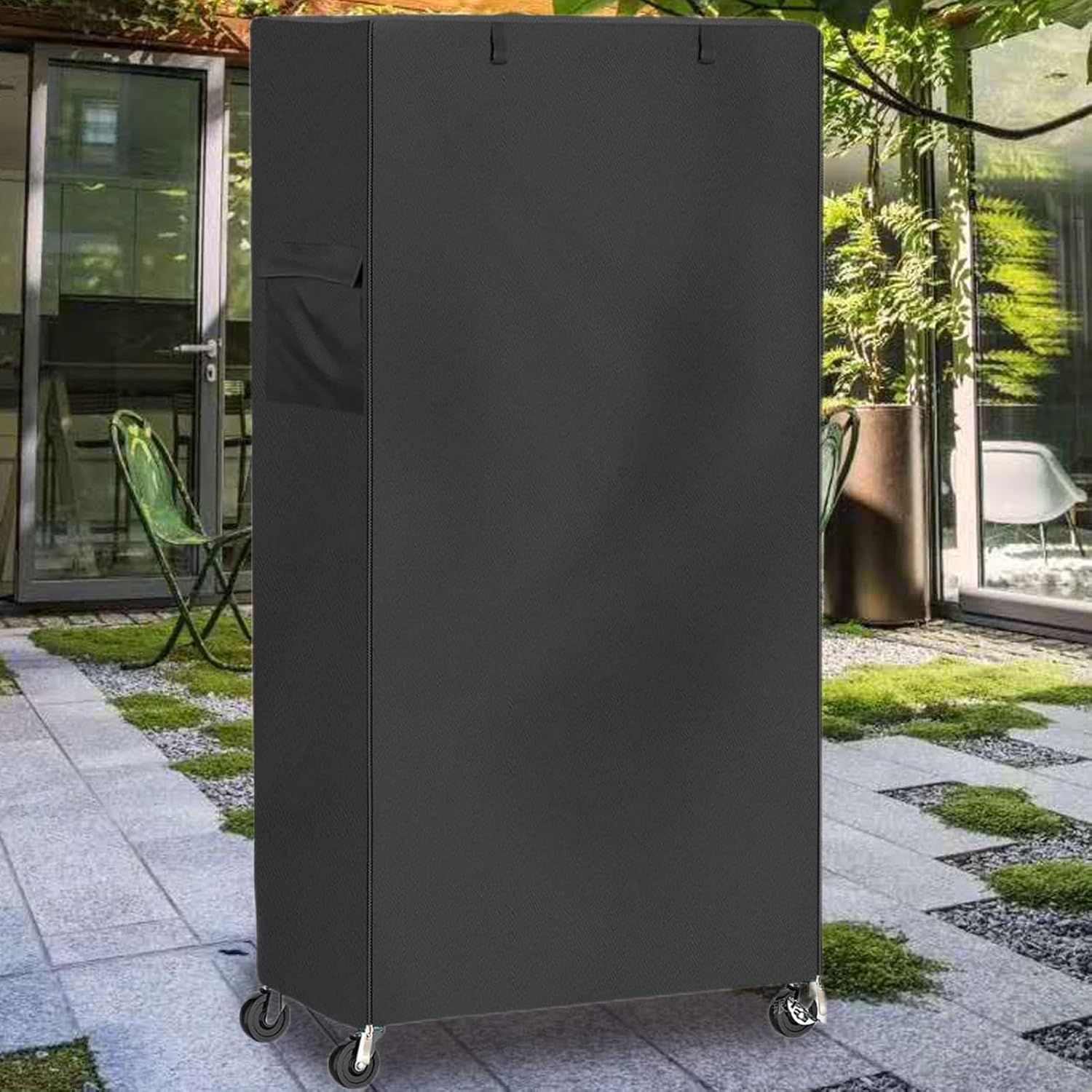 ワイヤーシェルフカバー | スタンディングシェルフユニットカバー、ジッパー付き防塵プロテクター 屋外ガレージパティオ屋内地下室キッチ