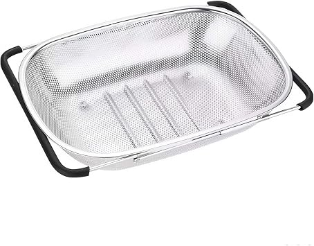 Steel Kitchen Vegetable Broad Bean Rice Fruit Washing Strainer mt114