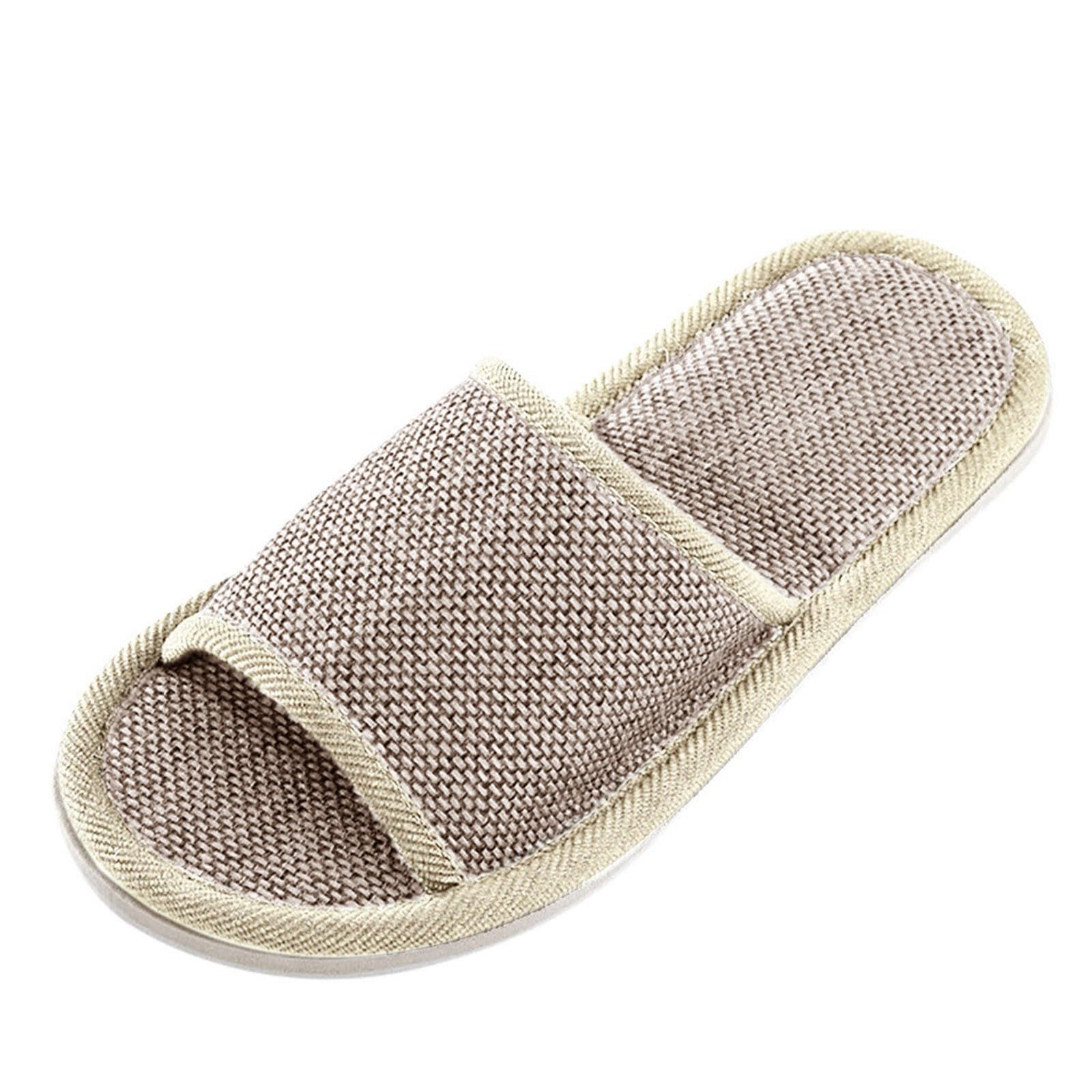 Flats sandals for women and men 2024 Slippers Fashion Home Shoes Casual Sandals Floor slipper Couples Indoor Flat Grey, 12