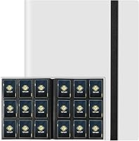 Vista 11 de Carpeta de tarjetas de 4 bolsillos para 160 fundas, carpeta de tarjetas Ablum para colección de tarjetas intercambiables para tarjetas deportivas