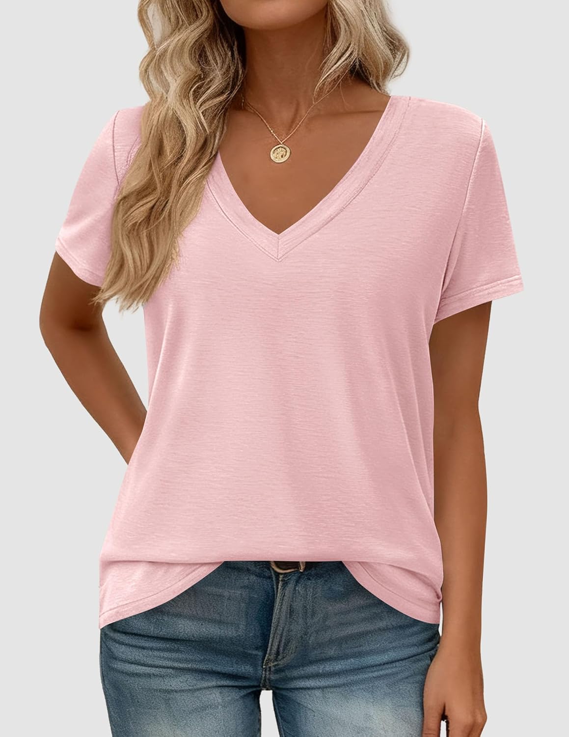 PRETTYGARDEN Womens Tops Short Sleeve Oversized Tshirts image 4