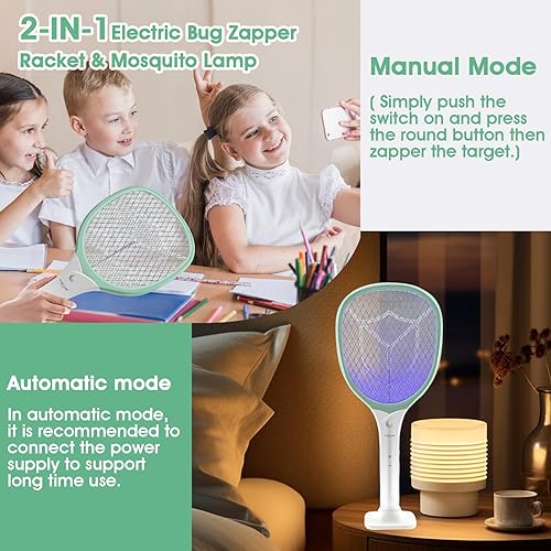 Miniatura 10 de Faicuk Raqueta matamoscas eléctrico de mano