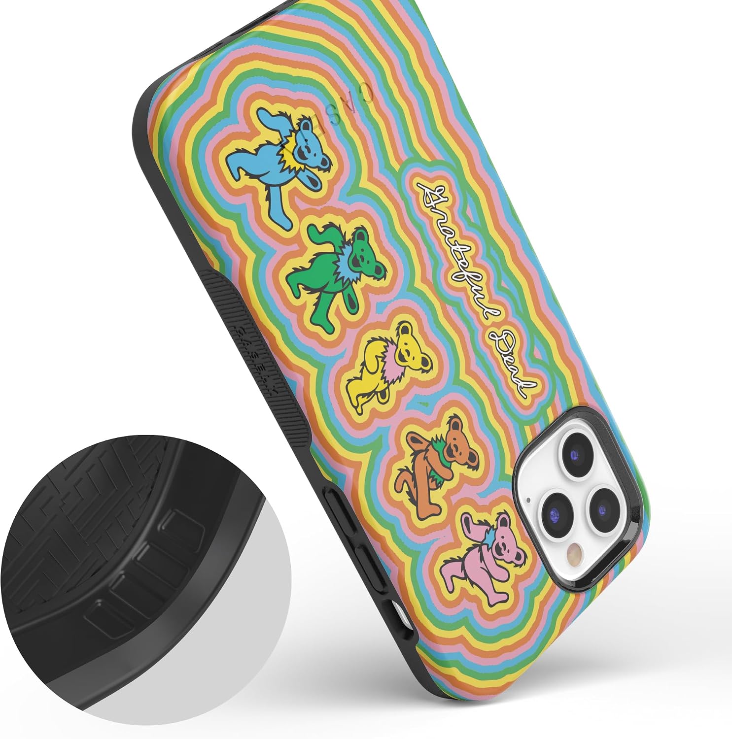 Casely iPhone 11 Pro Case | in the Groove | Grateful Dead Dancing Bears | Bold Protective Design