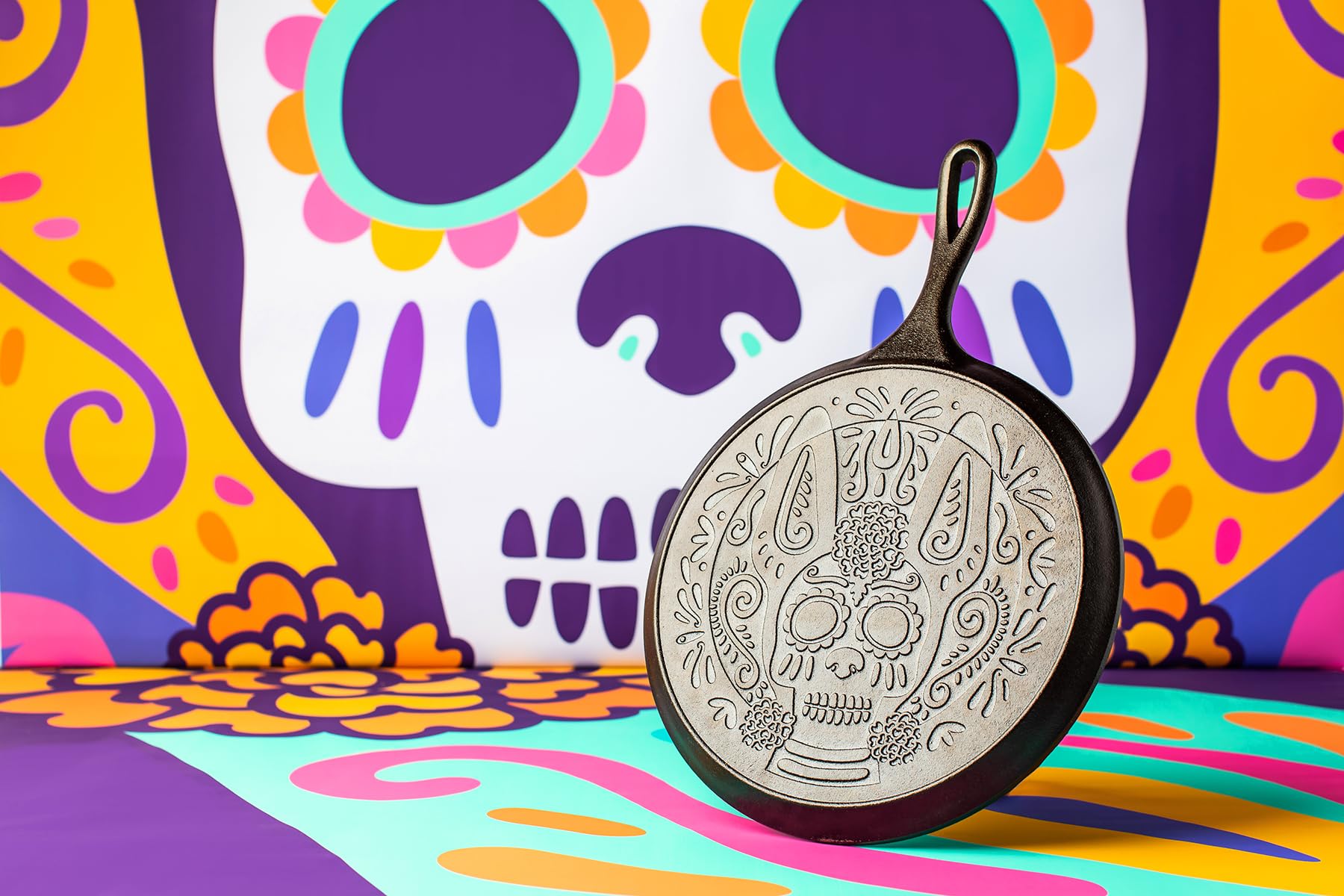 Xolo Sugar Skull - Piastra in ghisa