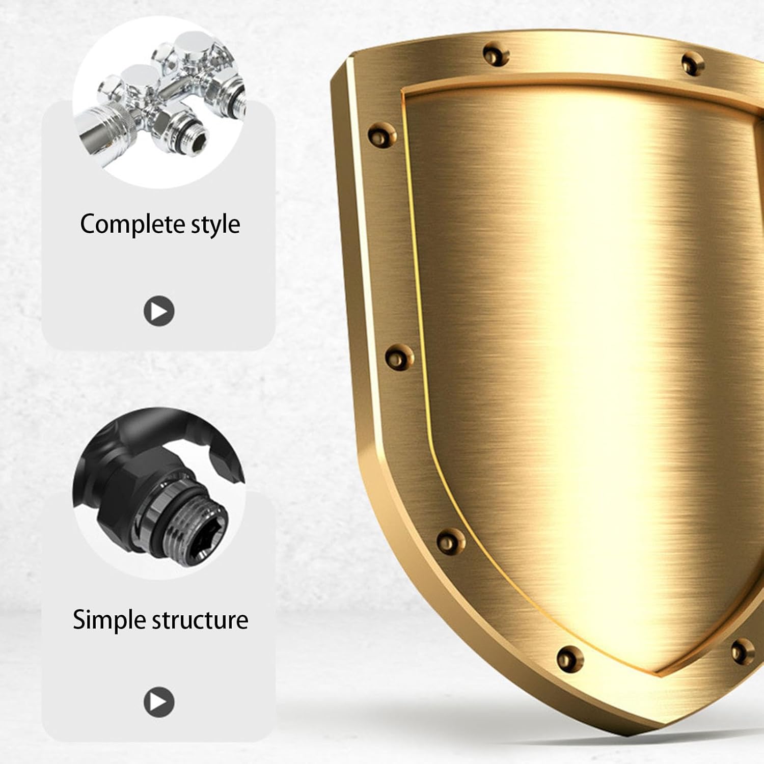Multiblocks Radiators Connection Set Thermostat Corner Shape for Bathroom Heating Accessories Anthracites G1/2