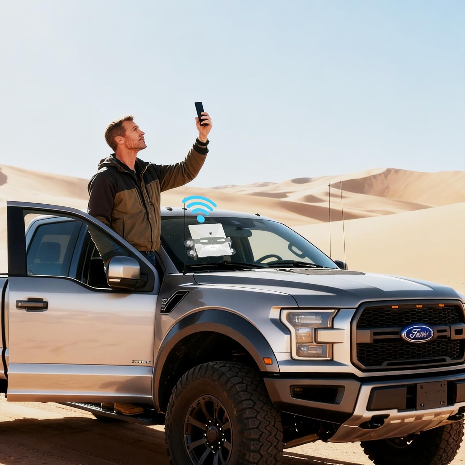 Starlink Mini Window Mount with 360° Rotation, Strong Suction Cup Holder Compatible with Starlink Mini 2024, Portable Window Suction Stand for Car & Home Use (Silver)