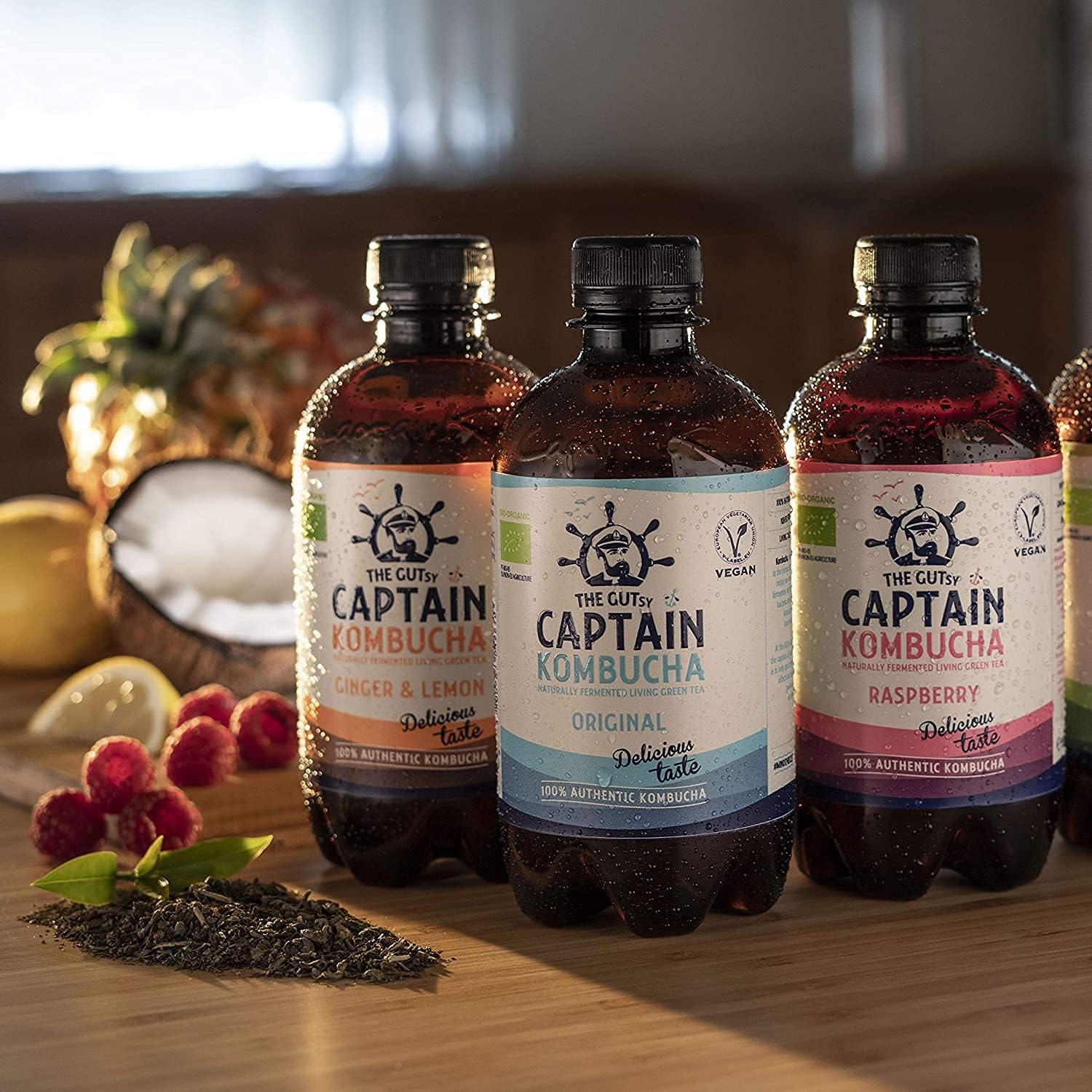 Captain Kombucha Original, Té de burbuja - 400 ml.