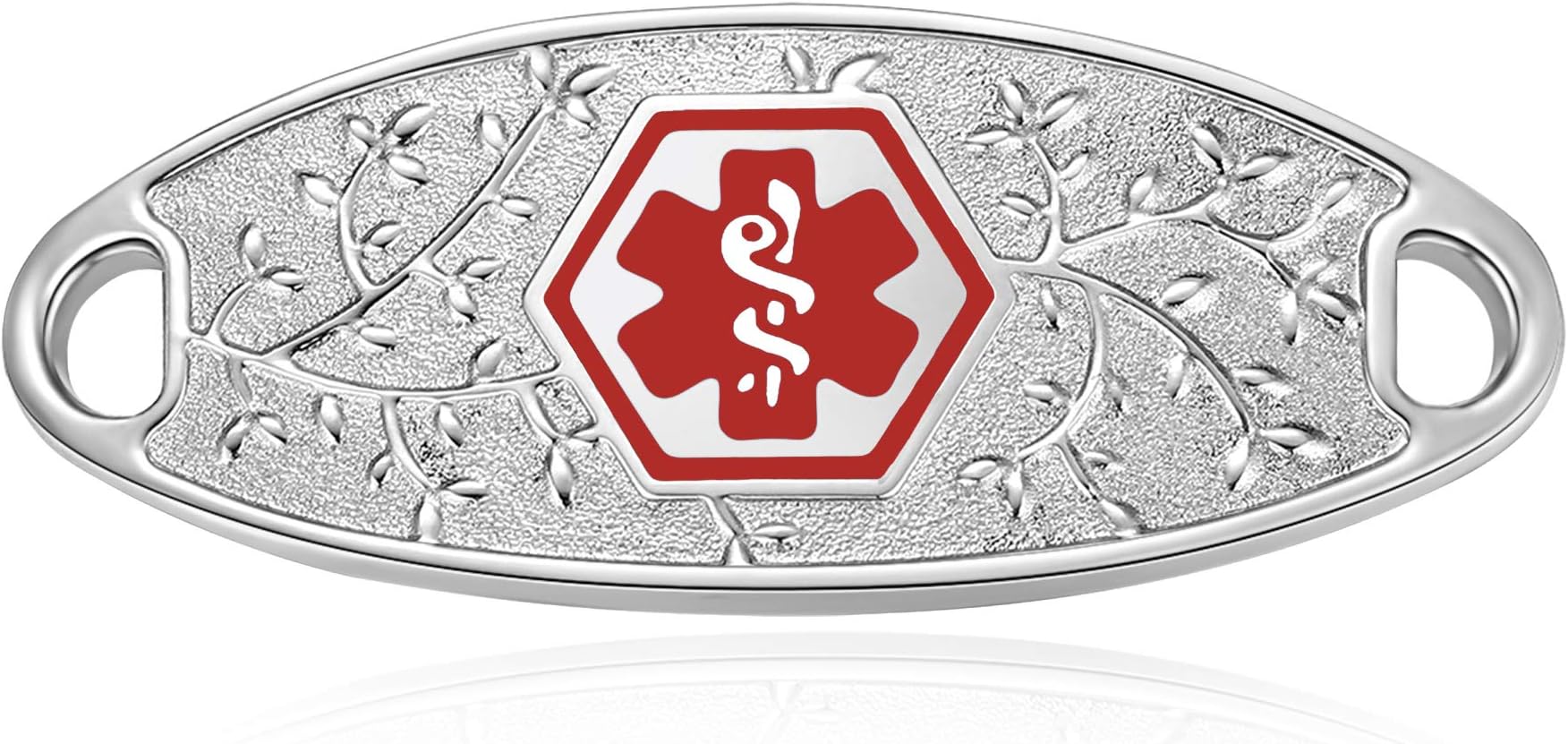Divoti Custom Engraved 316L Medical ID Tags - Elegant Olive - Interchangeable (Vertically Connect)