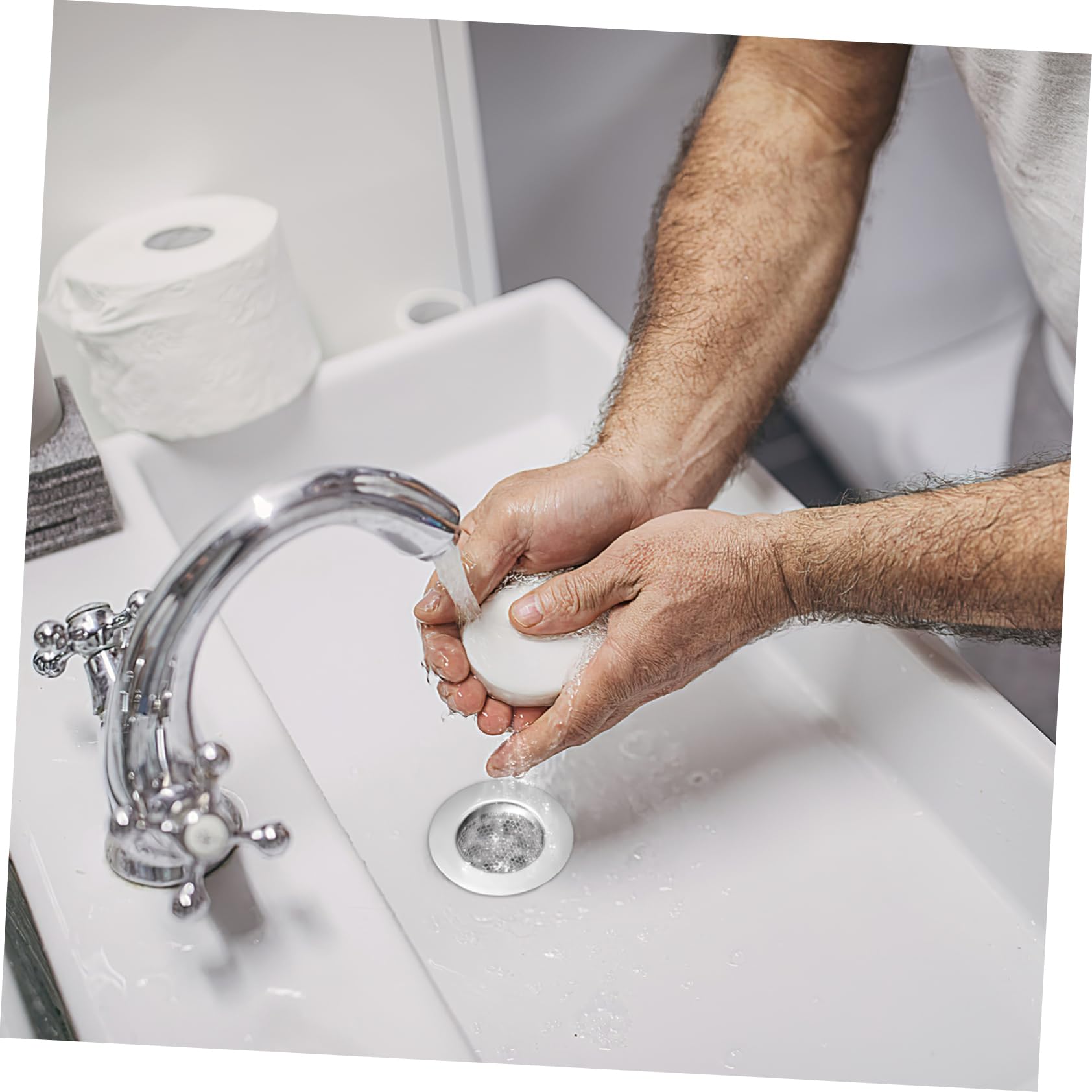SHINEOFI 5 Sätze Abflusssieb Teiliges Dusch Und Waschbecken Haarsieb Für Effektive Verstopfungsprävention Rostfreies Material Einfache Installation Verschiedene Für Passform 3 Stücke * 5