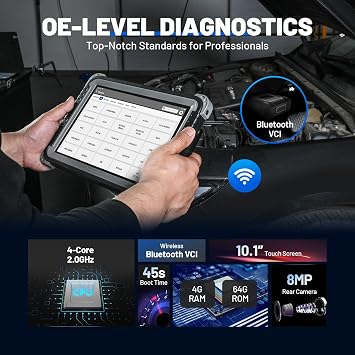 TOPDON Phoenix Plus 2 Bidirectional Scan Tool with Battery Tester, 2 Years Free Update, OE-Level Full Diagnosis, Topology Scanner, 40+ Reset Services, AutoAuth for FCA SGW