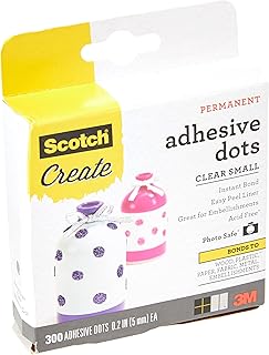 Scotch 010-300S 300/Pack Adhesive Dots, Small