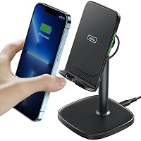 INIU Caricatore Wireless Phone Stand, 15W Certificato Qi Ricarica Rapida di Adujstable