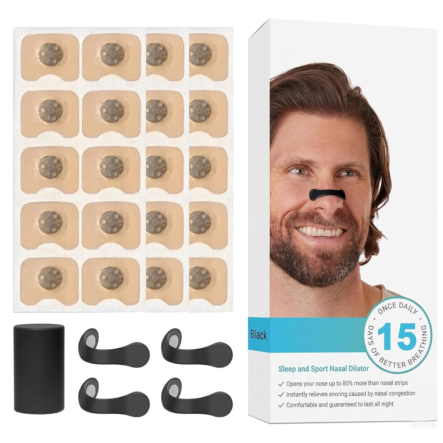 Reusable Silicone Nasal Dilator for Better Airflow & BreathingReusable Silicone Nasal Dilator for Better Airflow & Comfortable Nose Breathing | Soft Lightweight Nose Expander for Sleep, Exercise, Running, Yoga & Daily Use | Unisex Adult Nasal Breathing Support | Soft & Lightweight, Unisex Adult, Sleep & Exercise Use, Nose Expander, Daily Use-image-47
