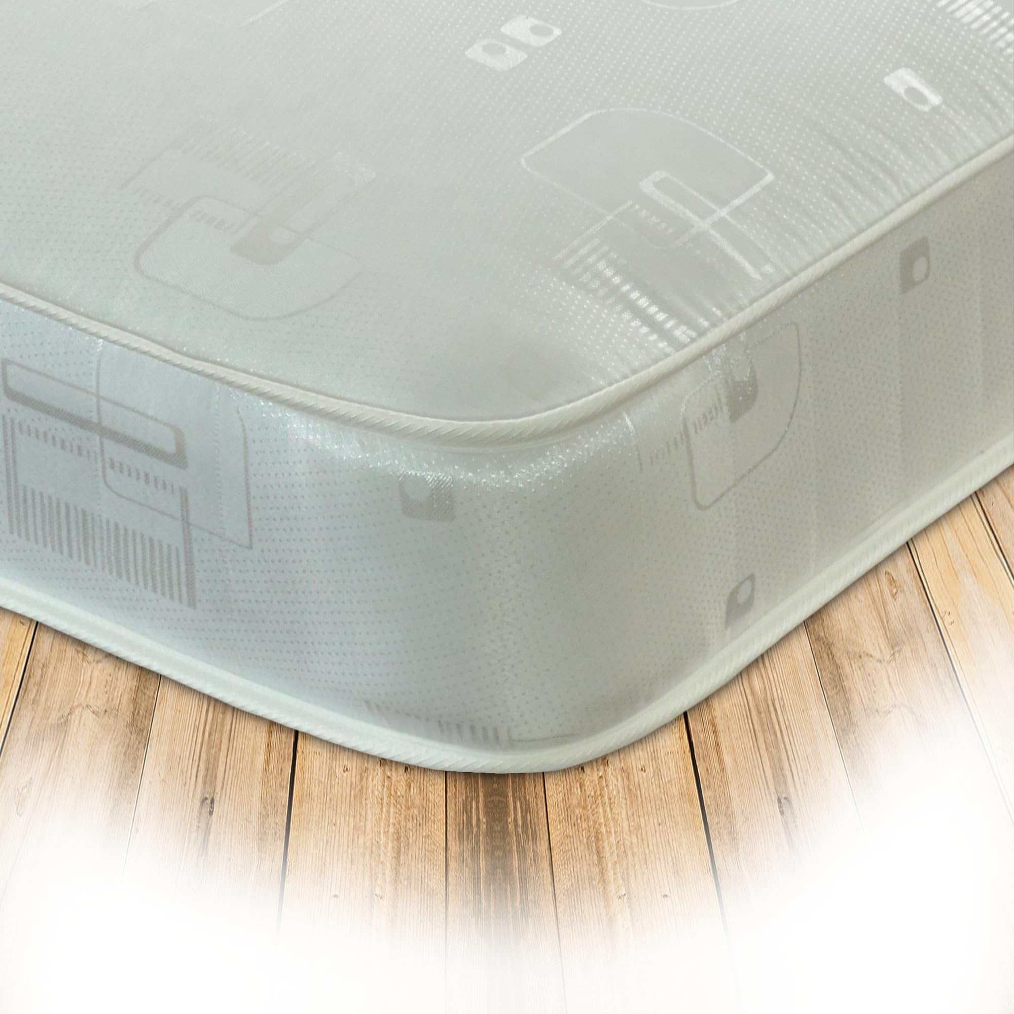 Starlight Beds Harmony Small Double Mattress. Dual Sided 8 Inch Deep Budget Sprung Small Double Mattress. Soft, White (4ft x 6ft3)