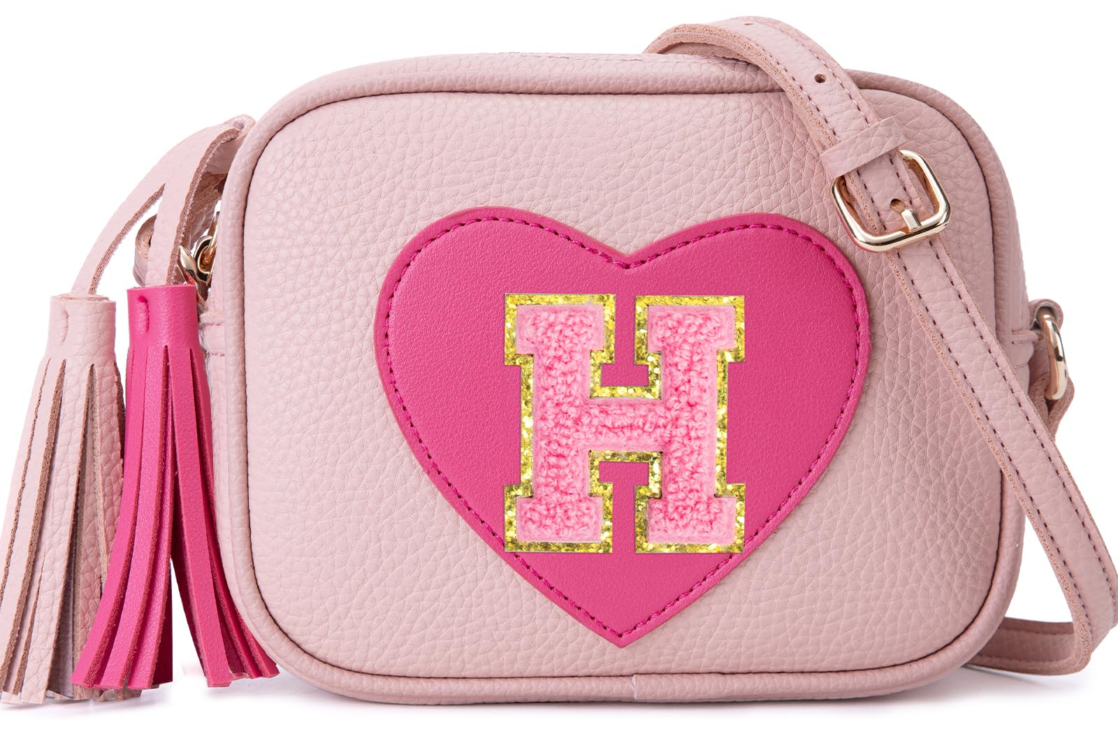 OYLOLA 3 4 5 6 7 8 Year Old Girl Birthday Gifts Initial Toddler Girl Purse Kids Purse Toddler Girls Gift Heart Purse