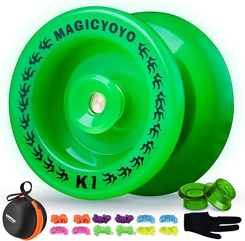 Magicyoyo - YoYo K1-Plus con bolsa Yoyo + 3 cuerdas y guante Yo-Yo de regalo, Verde