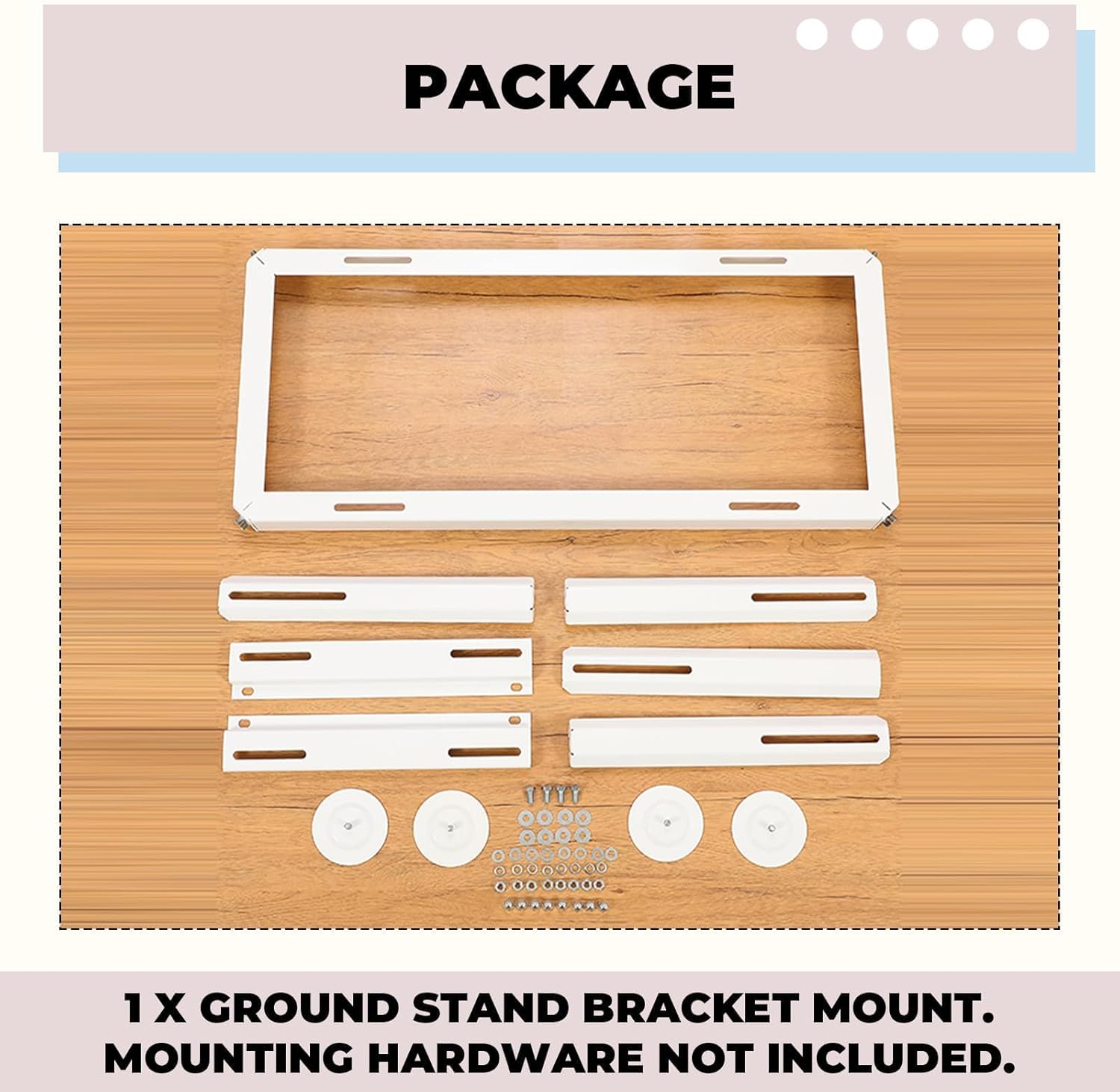 KUAFU Mini Split Ground Stand for 9000-24000 BTU Ductless Air Conditioners Heat Pump Adjustable 300LBS Heavy Duty AC Stand