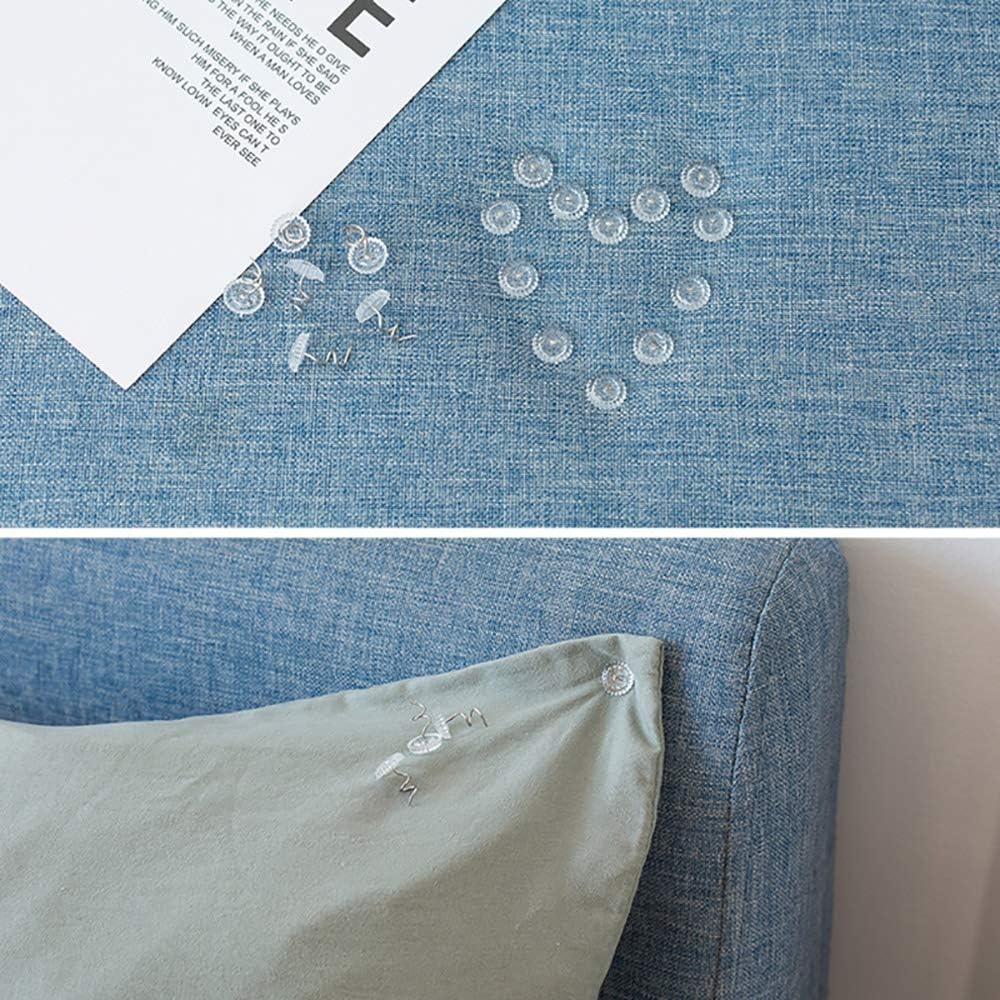 Joyhey 50 Pcs Upholstery Twist Pins Clear Heads Bed Skirt Pins for Slipcovers and Bedskirts