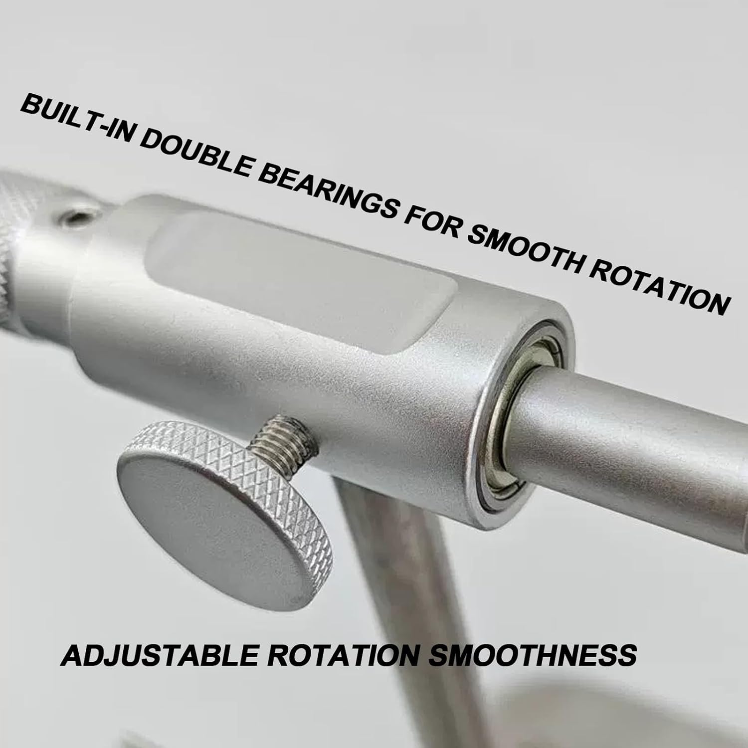 360° Rotary Fly Tying Vise with Bobbin Holder, Stainless Steel Base & Jaws, Ultimate Fishing Hook Tying Tool for Enthusiasts, Perfect for Fishing Flies & Jigs