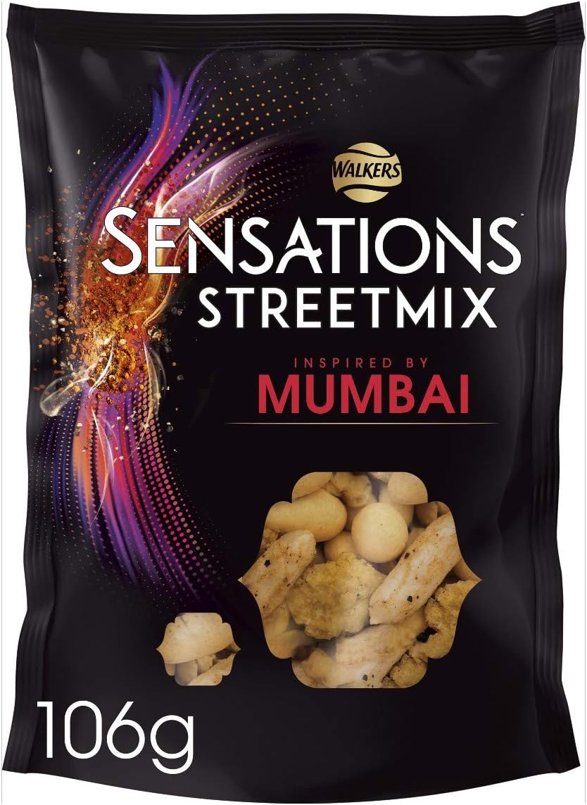 Sensations Streetmix Mumbai Vegetarian Snacks & Nuts Mix, Perfect for Sharing 106g