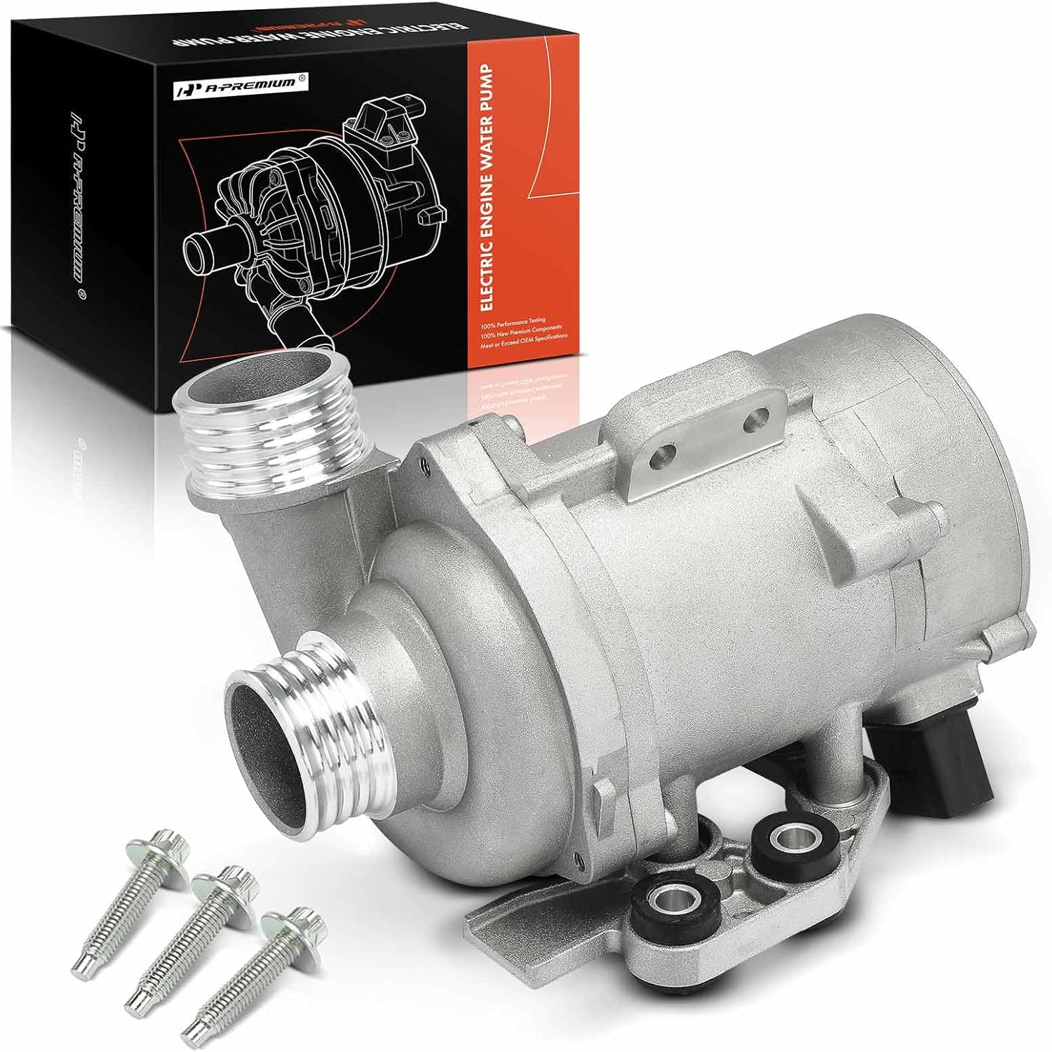 A-Premium 4 Pins Engine Electric Water Pump Compatible with BMW 528i 2011, X3 2011-2012, 3.0L, Replace# 11517583836