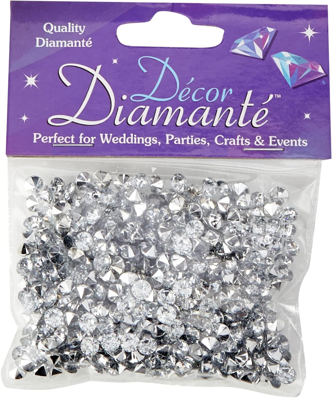 ELEGANZA 6mm Décor Diamante Diamonds 28g No.20, Number 20 Black