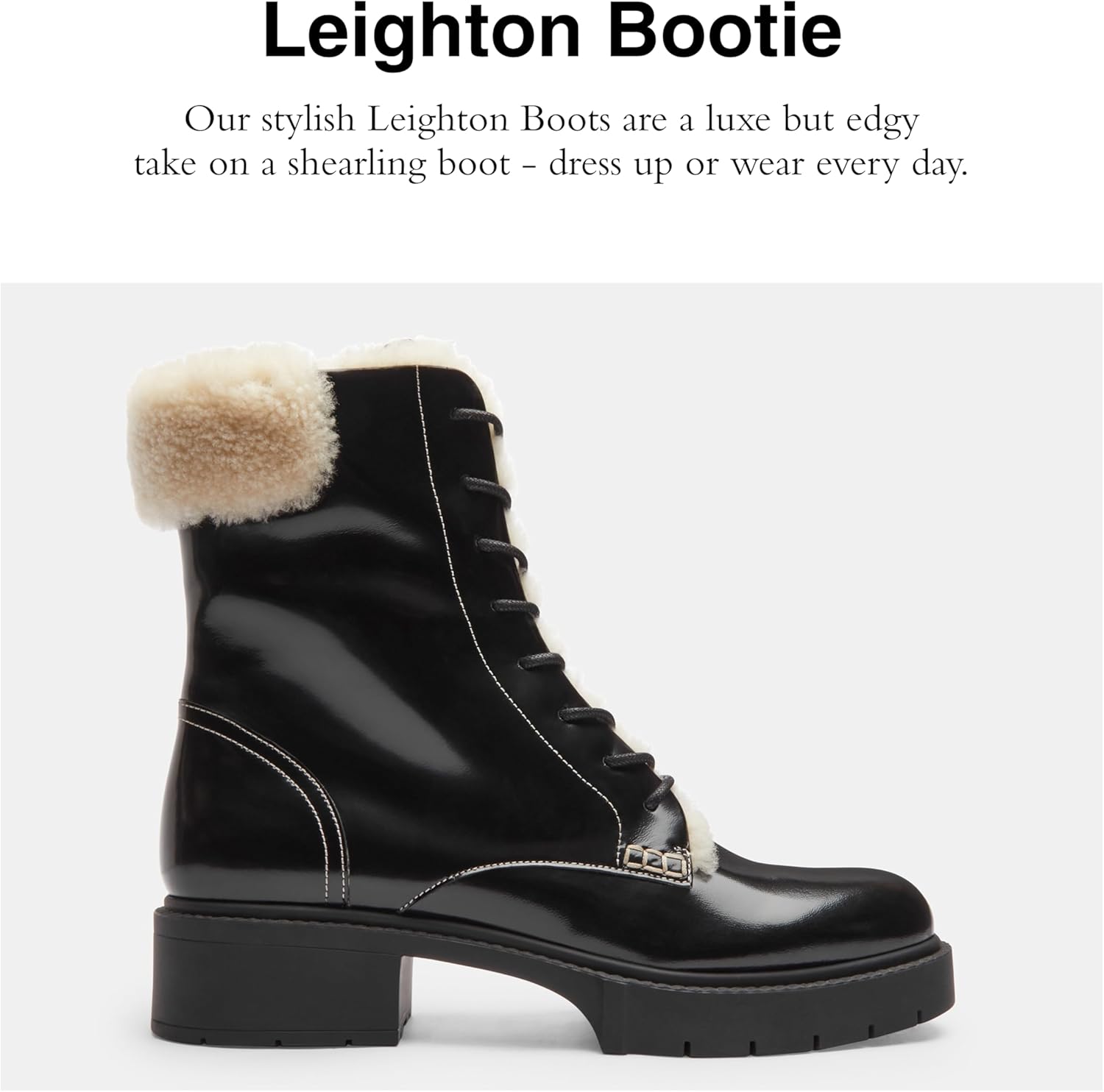 COACH Women's Leighton Shearling Bootie