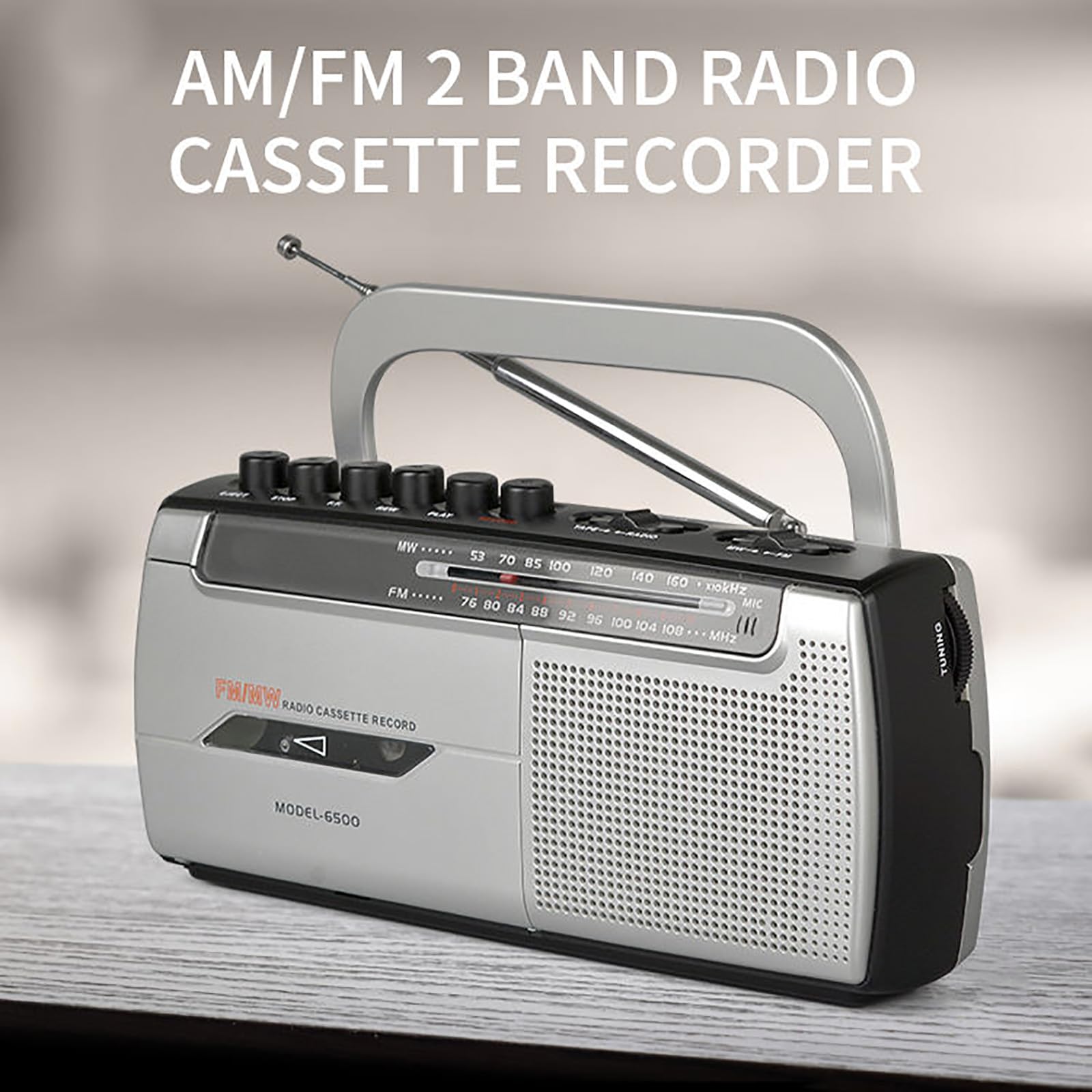 Amazon.co.jp: ポータブル カセット プレーヤー ラジカセ、AM/FM