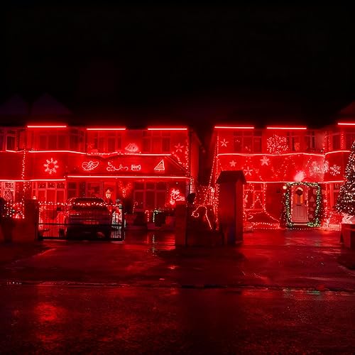 Miniatura 7 de Luz LED enlazable para arandela de pared de 144 W, RGBW 5000 K, luz LED que cambia de color con control remoto RF, tira de luces LED impermeables