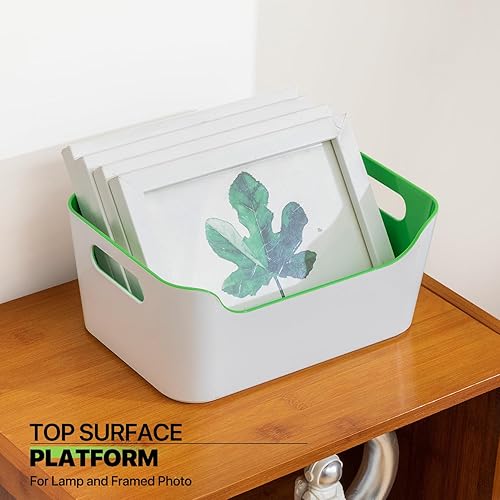 Miniatura 5 de Magshion Estantería estrecha de 6 niveles, color marrón, estante de torre multimedia, 12.2 pulgadas de largo x 11.4 pulgadas de ancho x 59.1