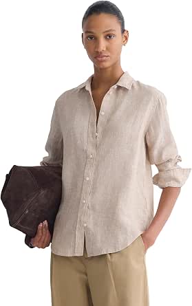 Everlane Women's The Must-Have Linen Shirt | Relaxed Fit Button-Down in Certified European Flax Linen
