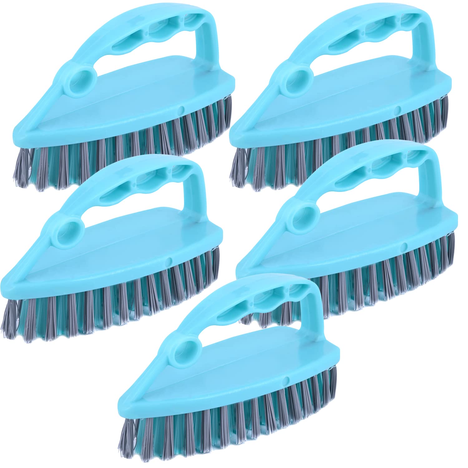 Zureni Cloth Brush Home Washing Cleaning Comfort Grip Soft Bristles Heavy Duty Deep Scrub for Fabric, Textile, Bathroom, Kitchen, Floor (Pack of 5, Random Color) (B0BY88MPJM) Amazon Price History, Amazon Price Tracker