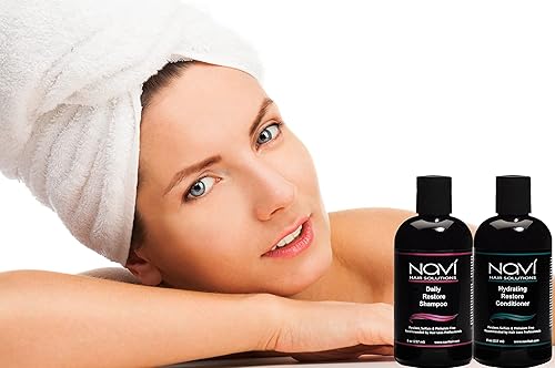 Miniatura 4 de Navi - Juego de champú y acondicionador para el crecimiento del cabello, bloqueador DHT natural para adelgazar el cabello y la pérdida de cabello,