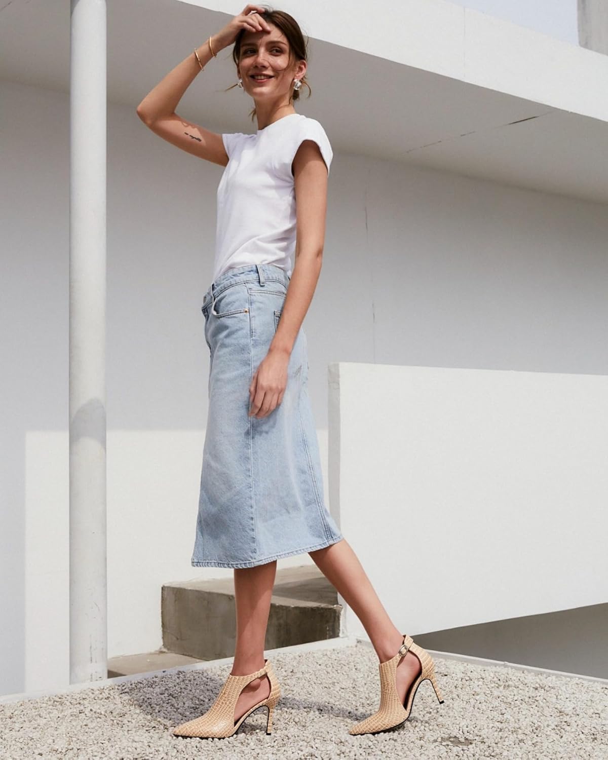 NEWBELLA Women's Closed Instep Hollow Pumps - Pointed Toe Heeled Sandals with Stiletto Heel, Versatile Casual High Heels for Everyday Wear & Commute - Image 3