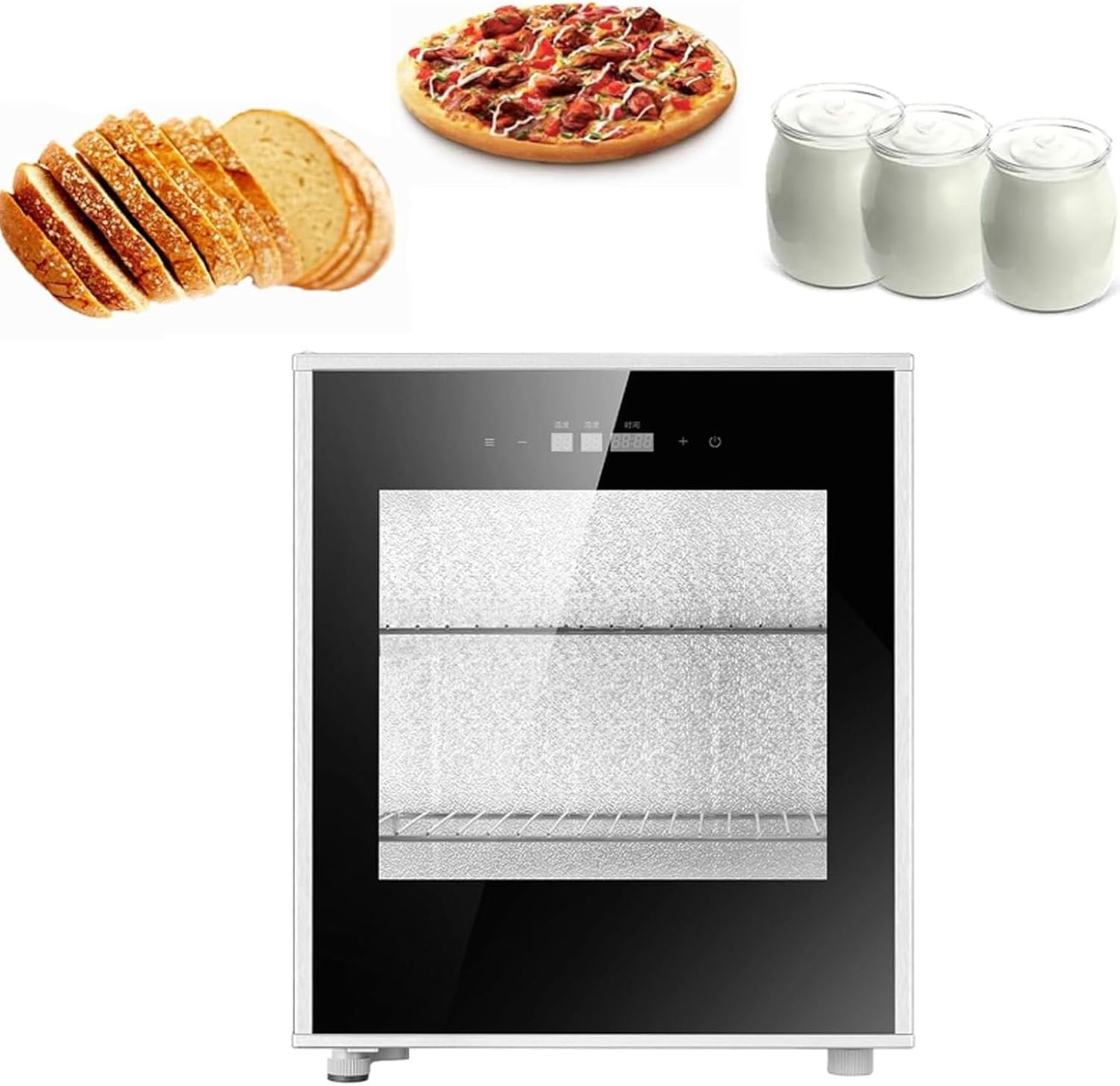 40L Bread Proofing Box, Removable Electric Bread Dough Proofer Machine, Humidity and Temperature Control, with Adjustable 20~50°C Temperature and 1min-24h Timing, Fermentation Evenly