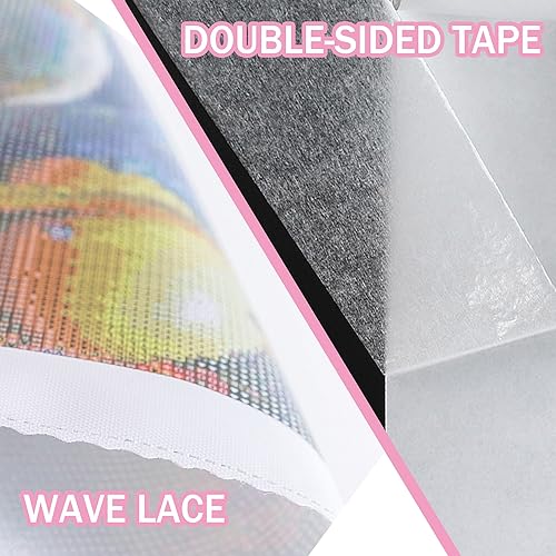 Miniatura 8 de Huacan Kits de pintura de diamantes de flores para adultos, pintura de diamante redonda para principiantes, kit de arte de diamante AB de taladro