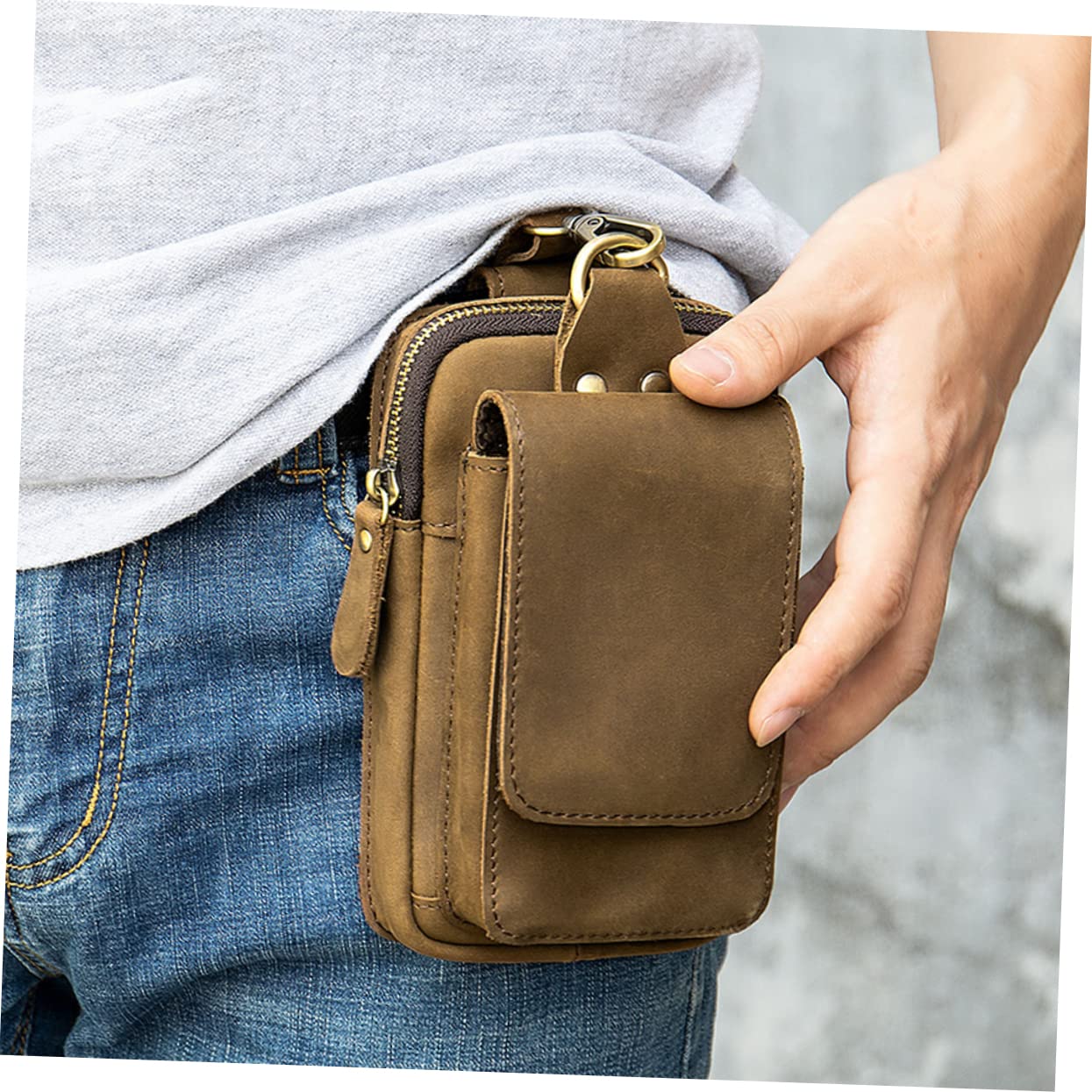 Pochette Multifonction Étanche pour Smartphone Support De Téléphone avec Ceinture De Voyage Léger pour Randonnée Camping Et Activités Extérieures