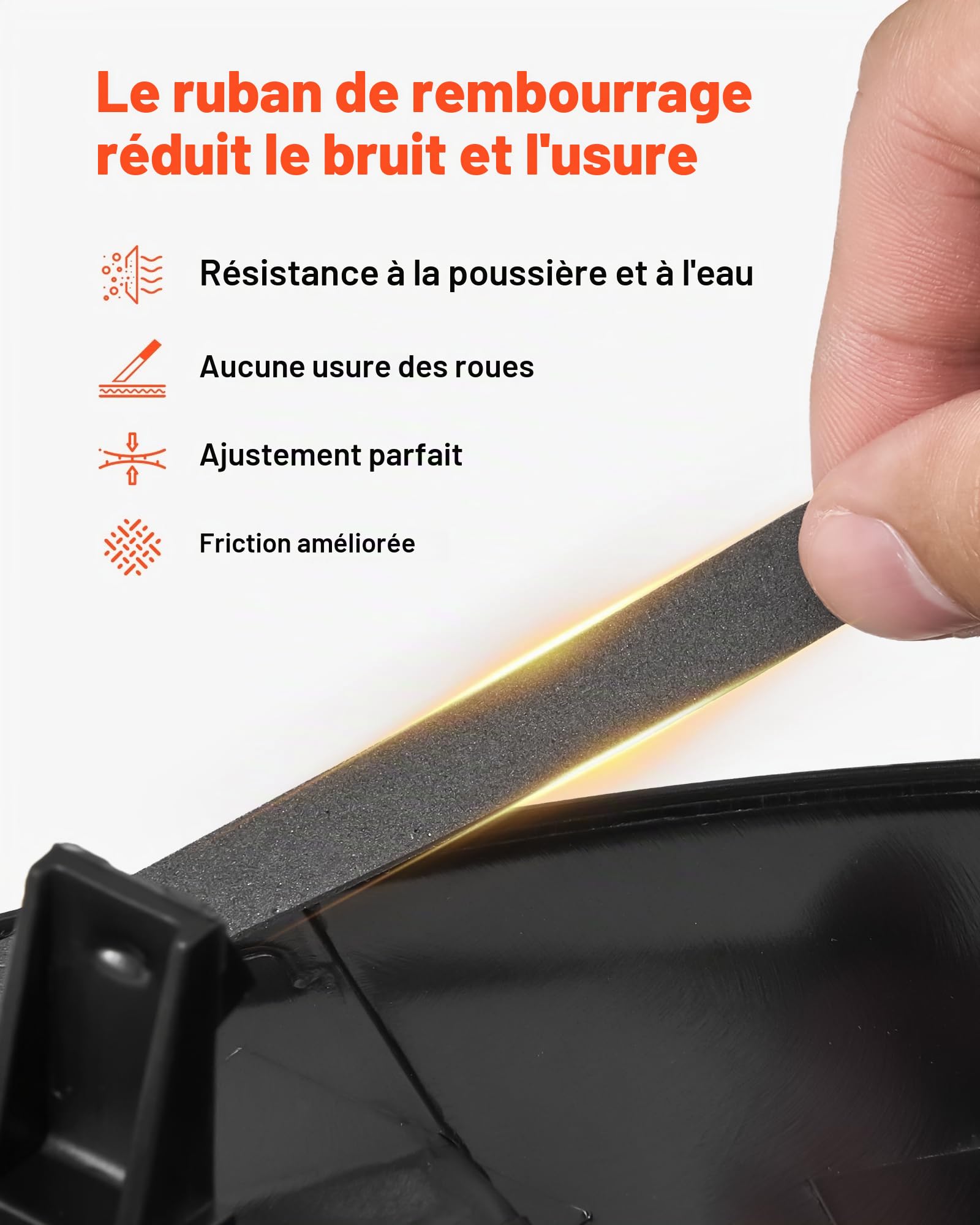 VEVOR Enjoliveurs Auto Compatible avec Tesla Model Y 2025, Cap de Roue 4 Pièces, Remplacement pour Jante R19 de 48,3 cm Protection des Roues, 10 Rayons, en ABS, Fixation par Clipsage, Noir Mat