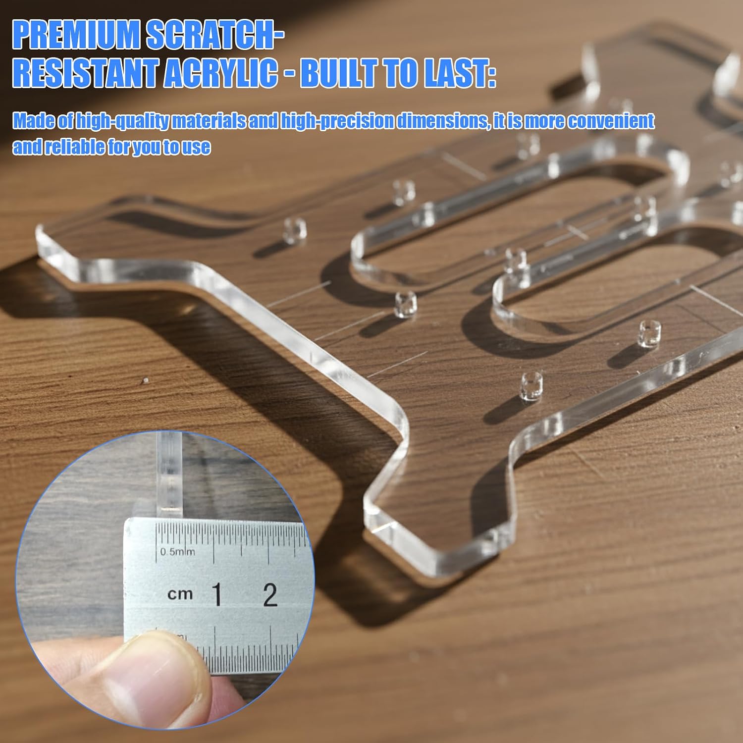 Cabinet Handle Template, Cabinet Door & Drawer Hardware Template (1 inch Drawer Pull Height)