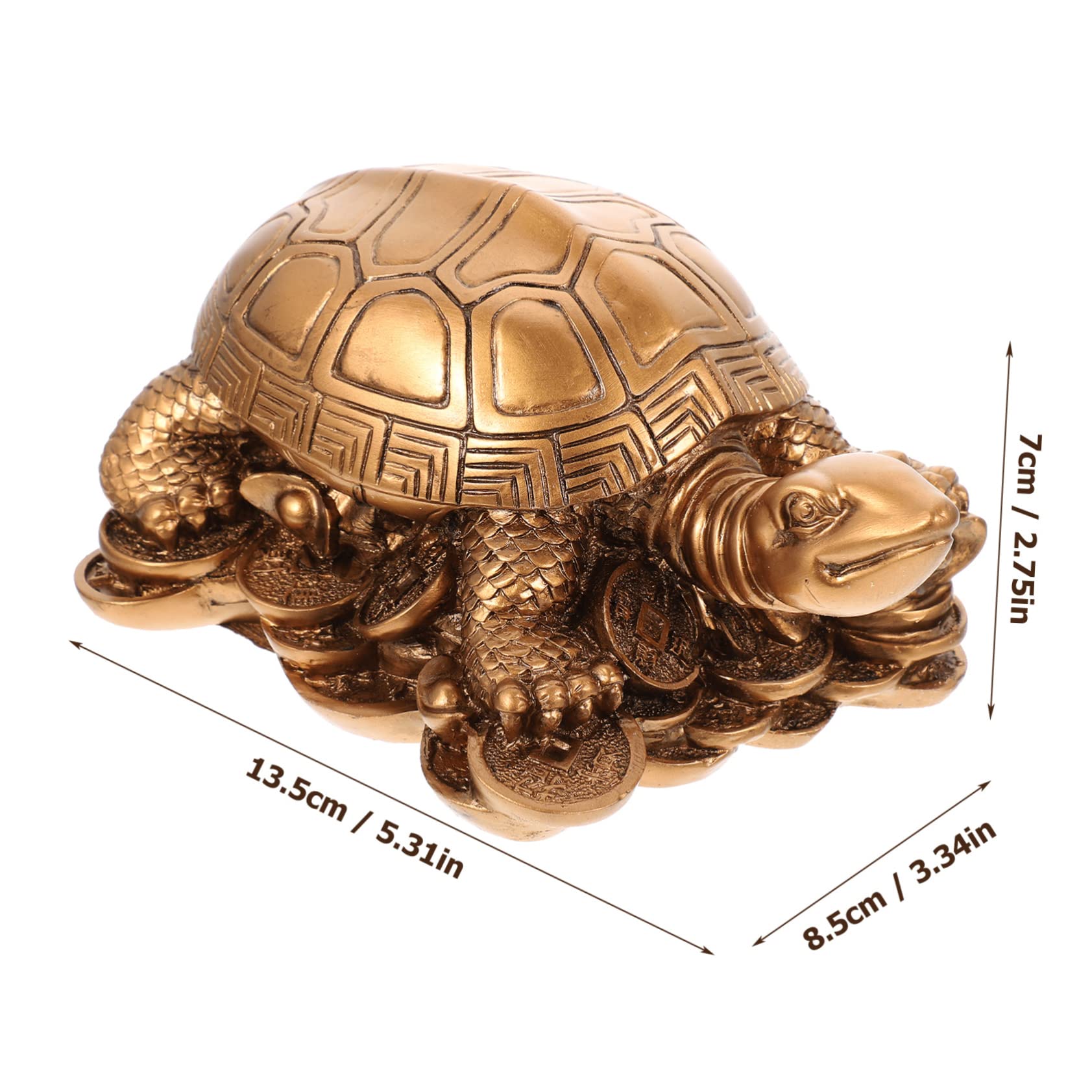 Amazon.com: ULDIGI Lucky Money Turtle 裝飾樹脂龜裝飾財富裝飾桌面龜小雕像繁榮符號適用於家庭辦公室手工藝裝飾:  居家與廚房