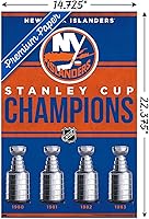 Vista 9 de Trends International NHL New York Islanders - Champions 23 Wall Poster, 34L x 22.4W, Mahogany Framed Version