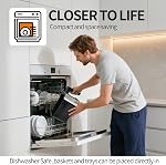 Air Fryer 10-in-1, 5.3QT Compact Oil Free Cooker with Visible Window & Dishwasher Safe Basket，Healthy Cooking, Digital Control for Family